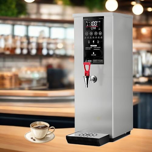 Erogatore Di Acqua Calda Commerciale a Riscaldamento Graduale, Scaldabagno a Riscaldamento Rapido, Grande Capacità Di 60 L/H per La Preparazione Di Caffè, Tè, Latte E Bevande Calde Silver
