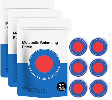 Metabalance Patch Slim Patch für Stoffwechselgleichgewicht Nicht Reizend Einfach anzuwenden 24h Wirkung für Männer und Frauen Sanfte Beruhigung für Alle Körpertypen (3PC)