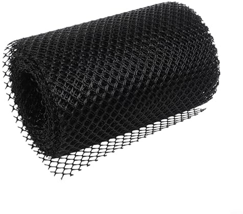 Rete di protezione in plastica per grondaie, resistente ai detriti nelle grondaie, con ganci dritti per sostenere la longevità di grondaie e pluviali (18 cm x 8 m)