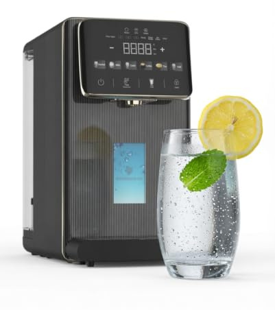Hydrobase No2 Osmoseanlage Trinkwasser Auftisch Umkehrosmoseanlage 6L | UV-C, Wasserstoff