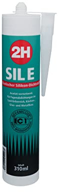 2H SIL>E< Sanitär und Fliesen Silikon bahamabeige (211) 310ml Kartusche