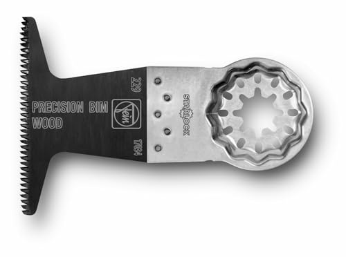FEIN E-Cut Precision BIM-Sägeblatt, Ve. 5 St., Breite 65 mm, Länge 50 mm, Aufnahme Starlock, Bi-Metall mit doppelreihige Japan-Verzahnung für alle Holzwerkstoffe, Gipskarton und weiche Kunststoffe