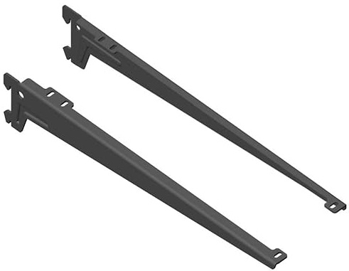 Element System Winkelträger L= 480 mm schwarzmattt Classic 50 Winkel Konsole 10300-00159 für Wandschiene Regal Schiene