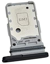 jbTec Dual SIM-Tray kompatibel mit Samsung Galaxy S21 - Kartenhalter Slot Schlitten Card Rahmen Simkarte Schwarz