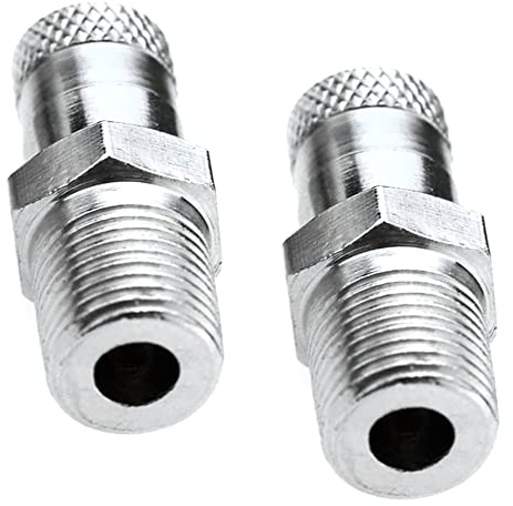 2 adattatori per valvole per serbatoio Schrader, valvola pneumatica, compressore d'aria, valvola di riempimento serbatoio per auto, moto, camion