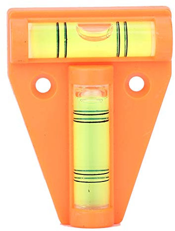 Instrument de mesure de bulle de niveau T Bulle de niveau T avec outil de mesure de trou d'installation pour camping-car, machines, meubles, trépieds, mesure d'équipement de caméra(orange)