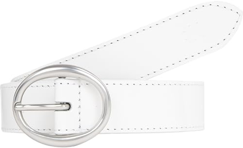 Calvin Klein Jeans Damen Gürtel Classic Round Lthr Belt25Mm aus Leder