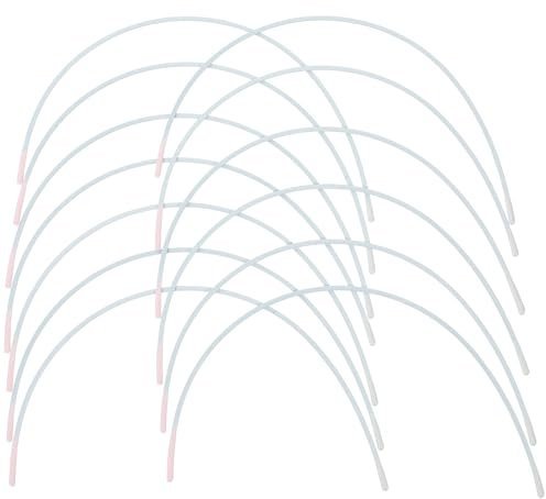 VILLCASE 10 Pairs Bra Underwire Replacement, Carbon Steel Bra Wires, Heavy Gauge Sturdy Underwire for Bras Replacement Sturdy Bra Supporters Sewing Supplies, 5.11 X 2.55in