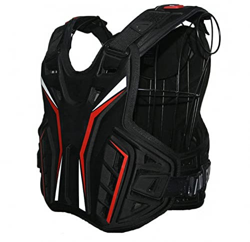HGYJ Multifunktionale Motorrad-Reitrüstung, reflektierende Anti-Fall-Kleidung, Taillen- und Schulterschutz für Erwachsene, weiche Offroad-Schutzweste,Black,L