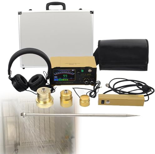 Detector De Fuga De Agua SubterráNea, Con 200 Hz-3000 Hz Frecuencia/Aumento De 0-100 Db/Volumen Ajustable, Para TuberíAs Profundas, DeteccióN De Fugas En Interiores Y Exteriores