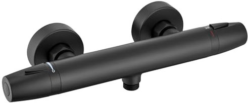 Auralum Miscelatore Termostatico per Doccia - Rubinetto Doccia Termostatico con Pulsante di Sicurezza 38 °C - Miscelatore Doccia per Vasca - Misura G1/2