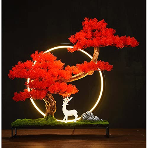 YQINQIN83B Künstliche Bonsai Künstlicher Bonsai-Baum, Simulation Topfpflanze DIY. Dekoratives Bonsai, Schreibtisch-Display Gefälschte Baum-Topf-Ornamente for Zuhause, Büro, Shop Künstliche Pflanze