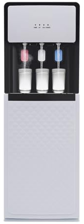 Wasserspender,Wasserspender Für Heisses und Kaltes Wasser,PP,Boden Gefüllt Mit Wasser,DREI Wasserauslässe,500W Heizleistung Und 90W Kühlleistung