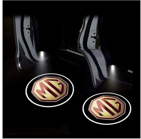 TVVXIO 2Pcs Car Welcome Door Light, for MG 4 MG4 EV Electric 2022 2023 2024 Car Door Light Car Welcome Light, LED Logo Projector Puddle lights