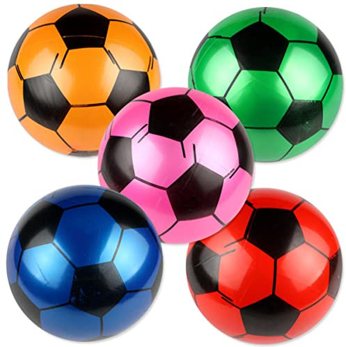 Abaodam PVC Aufblasbare Fußballspielzeuge Für Partygeschenke Und Dekorationen Zufällige Farben