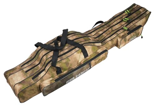 Seaknight Borsa portatile per canna da pesca, pieghevole, set da pesca, borsa per attrezzatura da esterno, 135 cm/150 cm, 150cm