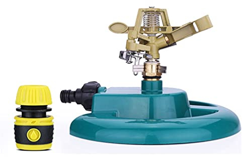 Garden Lawn Rotating Sprinkler with Nozzle Holder Farm Rocker Sprinkler Used For Watering & Irrigation Can Be Chained 1 set(D)