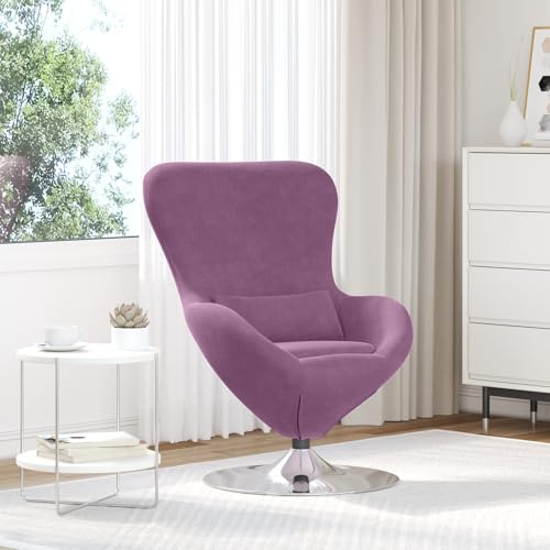 SKM Ei-Stuhl Lila Samt,Möbel,Stühle,Sessel,Lila,15.3KG,42002735