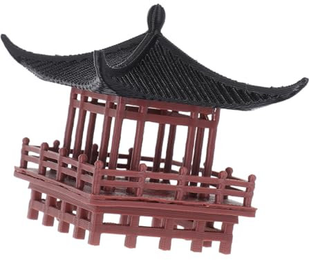 Toyvian Padiglione in Miniatura Stile Tradizionale Cinese per Micro Paesaggio da Giardino e Decorazione da Tavolo Ornamento in Plastica per Interni Ed Esterni