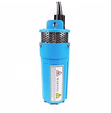 ZKLGS Pompe à Eau à énergie Solaire DC 12v/24v 360lph 70m Ascenseur, Petit Jardin extérieur Submersible puits Profond Lavage de Voiture Nettoyage de cale 12 24 V(Blue 24V)