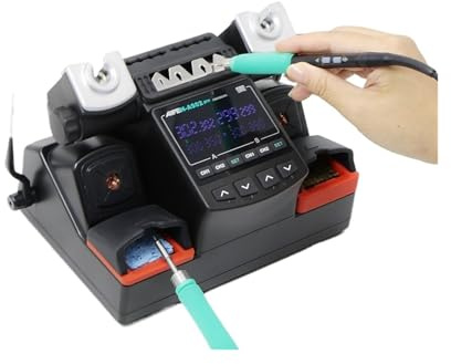 A902PRO Lödstation C115 C210 C245 Dubbelstation Svetsstation Omarbetningsstation for Mobiltelefon PCB IC Reparation Lödverktyg(210 115 245with3tips,110/V)