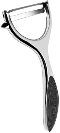 TOYANDONA Pelador de Zinc Aleación Multifuncional para Verduras y Frutas con Mango Ergonómico y Diseño Compacto Herramienta de Cocina Práctica para Pelar Cortar y Acabado Plateado