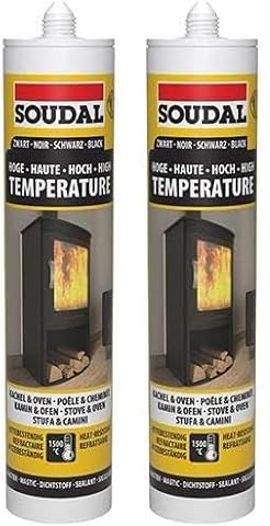 Provence Outillage 3682 Mastic réfractaire (Lot de 2)
