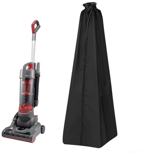Nexbrill Upright Vacuum Cleaner Storage Bag 210D Oxford Cloth with PVC Coating Waterproof Dustproof ive Cover for Most Upright Vacuums 50x15x15 Inch Black with Extra Accessory Compartment(black)