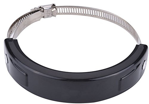 Qiilu 100 mm-140 mm Universal Moto Carreras Escape puede protector Cubierta de guardia Redondo