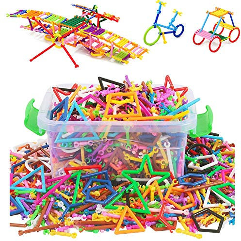 300/400 stücke Magnetische Bausteine Steckbausteine Spielzeug Pädagogisches Spielzeug kreative Montage Puzzle mit Aufbewahrungsbox als Geschenk für Kinder