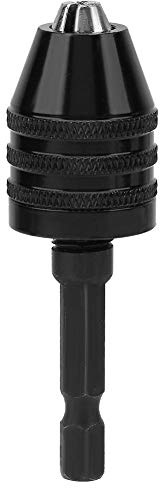 Portabrocas sin llave 1/4, 0.3-6.5 mm Portabrocas eléctrico de tres mordazas Portabrocas hexagonal de 1/4 pulgadas Adaptador de cambio rápido Convertidor Portabrocas en miniatura Mini accesorios de ta