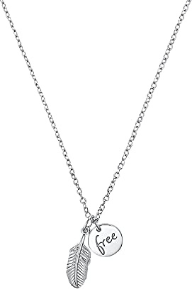 s.Oliver 925 Sterling Silber Damen Schmuck, Silber, Feder, Kommt in Schmuck Geschenk Box