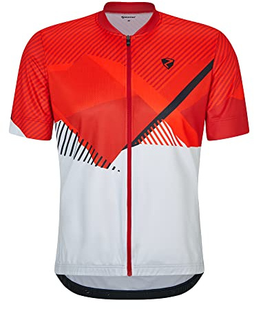 Ziener Nelon Maglia da Ciclismo per Mountain Bike, Traspirante, ad Asciugatura Rapida, Elastica, a Maniche Corte, Grigio Polvere, 46 Uomo