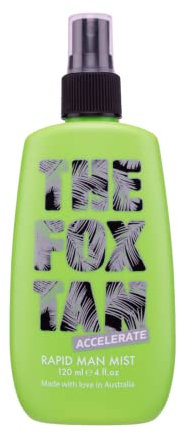 The Fox Tan - Rapid Man Mist: Unisex Bräunungsbeschleuniger ohne Selbstbräuner für Solarium und Sonne, pflegendes Spray für Gesicht und Körper, 120 ml
