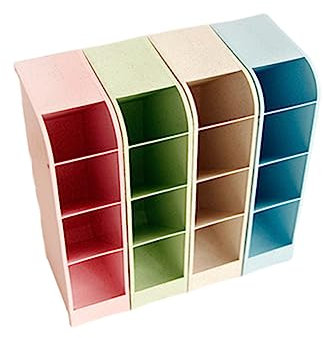 Cabilock 4stücke Büro Stiftehalter Schreibtisch Organizer Mit Vier Fächern Für Stifte Bleistifte Kugelschreiber Aufbewahrungsbox Organizer Für Schreibtisch Zuhause Und Schule