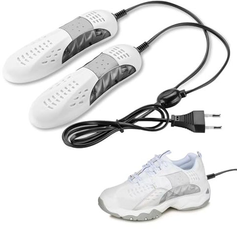 Asciuga Scarpe, Scalda Scarpe, Asciuga Stivali, Scalda e Asciuga Scarpe, Asciuga Scarpe Elettrico, Portatile Dispositivo Deodorante Scarpa Rimuovere l'umidità Dispositivo Asciugatrice, Bianco