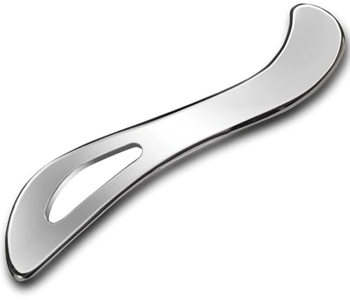 AnTiexi Gua-Sha-Muskelschaber, Edelstahl, Massage-Schaber-Werkzeug für Weichteil-Mobilisierung, Physiotherapie für Rücken, Beine, Arme (AnTiexi-06)