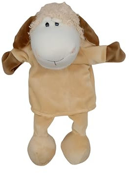 Proumhang Handpuppen mit Vollem Körper für Kinder,Tier Handpuppen Bauernhof Thema Puppets Spielzeug Set,Plüsch Pretend Spielzeug Zoo Friends Puppentheater mit Beweglichem Offenen Mund,35cm,Schaf