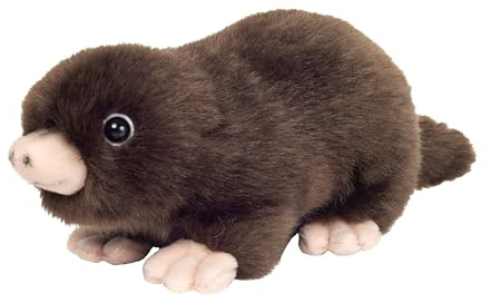 Teddy Hermann 92659 Maulwurf 17 cm, Kuscheltier | Besonders flauschiger Premium-Plüsch, mit viel Liebe zum Detail, ab 18 Monaten, waschbar, Füllung mit recyceltem Polyester