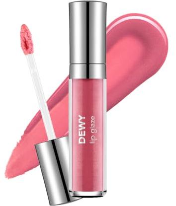 Flormar Dewy Lip Glaze - Glänzender Lipgloss mit feuchtigkeitsspendender Formel – Nicht klebrig & langanhaltend – Transparentes Finish für volle, gepflegte Lippen – 26 Party Glow
