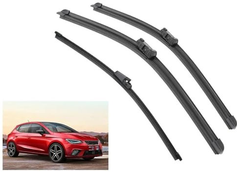 TOYOCC Car Front Rear Wiper Blades Brushes Cutter Car Auto Accessories For Seat For Ibiza 2018 2019 2020 26+17+13 Windshield Wiper
