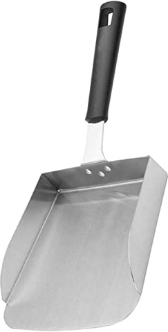 LABRIMP Paletta Per Patatine Fritte e Pollo Fritto in Acciaio Inossidabile, Spatola Ergonomica Per Uso Cucina Professionale e Domestica, Utensile Pratico Per Bar e Supermercati