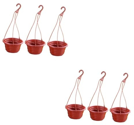 POPETPOP 6 Pièces Pot de chlorophytum Pot de Fleur de Jardin de Culture de Plantes Jardiniere Plastique de Fleur Plastique d'orchidée Plantes d'intérieur de Suspendu