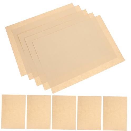 Operitacx Vintage Parchment A4 Paper 90gsm Light Brown Writing Sheets 50 Pack for Certificates and Letters