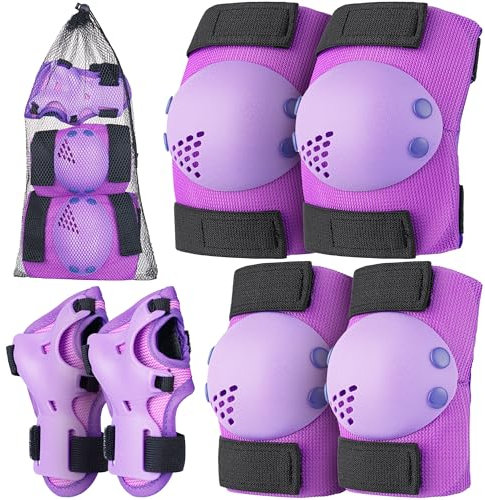 Knie- und Ellbogenschützer für Kinder – mehrere Größen – Schutzausrüstung für die Sicherheit von Kindern mit Knie-, Ellbogen- und Handgelenkschützern zum Skaten – von Mata1