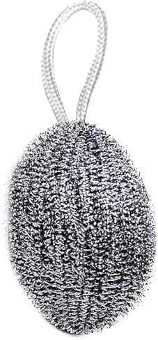 Spugna in metallo – Scrubber a in filo di acciaio per pentole sporche, strofinaccio antiruggine | Panno per la pulizia in acciaio inox, detergente per padelle e pentole, strumento abrasivo