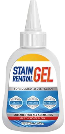 Smacchiatore - Detergente Bagno 200ml | Gel Multiuso Ad Azione Rapida per Lavatrice Fughe Piastrelle Bagno Casa Pareti Domestiche