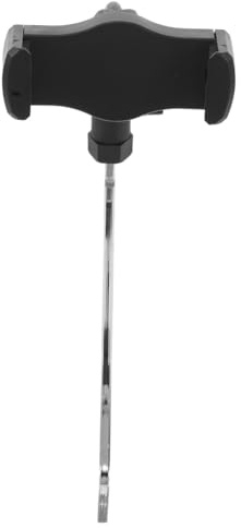 TOYANDONA Supporto per Cellulare Sax Regolabile in Materiale Resistente Clip Musicale Leggera per Lettura Spartiti e Facile da Trasportare Nero
