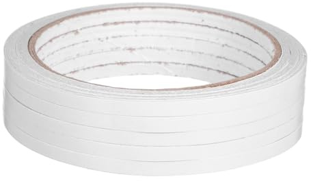 VOSAREA 5Pcs Double-sided Adhesive Tape Thin Hot-melt Sticky Strips for Arts Crafts Scrapbooking Gift Wrapping Office and School Supplies