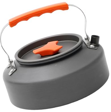 Xanorrg Théière Portative en Aluminium Thés De Camp Cafetières Randonnée en Plein Air Chaudières À Eau Bouilloire Camping Théières Chauffantes Chaudières Petit Remplacement Voyage Portable